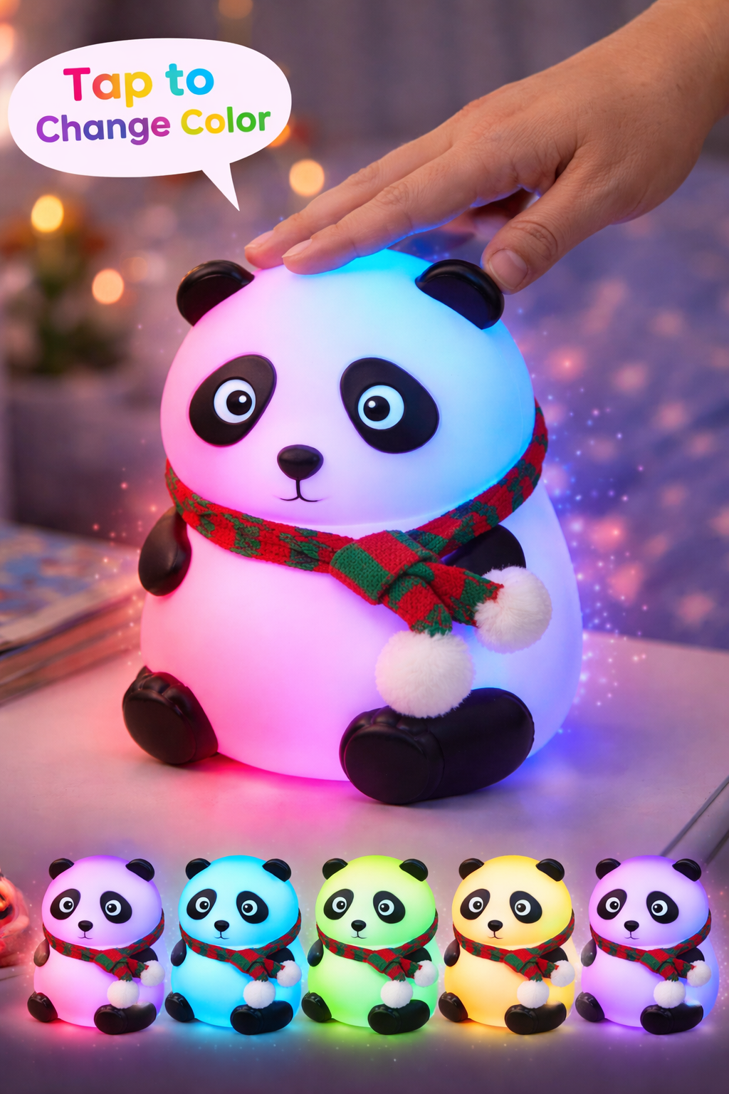 Cute Panda LED Night Light Toy | Soft Glow Decorative Lamp for Kids & Gifts