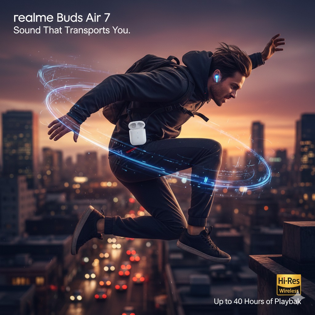 Realme Buds Air 7 – Smart Sound. Powerful Performance.