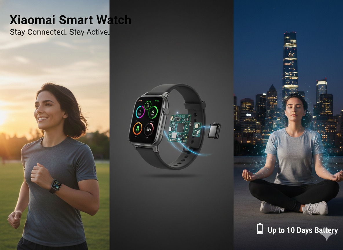 Xiaomi Smart Watch – Stylish Design with Fitness & Health Tracking