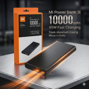 Mi Power Bank 3i 10000mAh – 45W Fast Charging with Sleek Aluminum Body