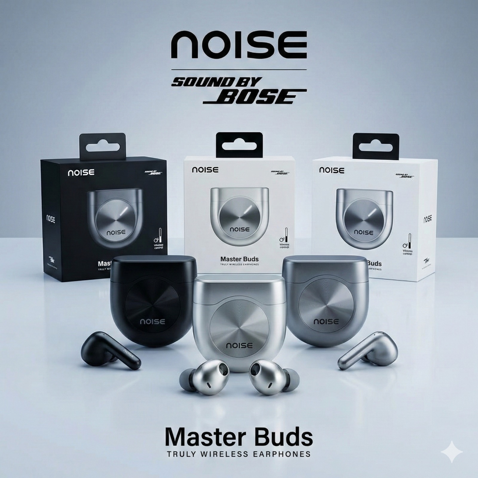 Noise Master Buds – Truly Wireless Earbuds with Active Noise Cancellation (Sound by Bose)