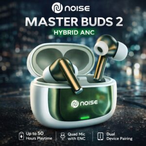 Noise Master Buds 2 – Truly Wireless Earbuds with Hybrid Active Noise Cancellation & 50H Playtime