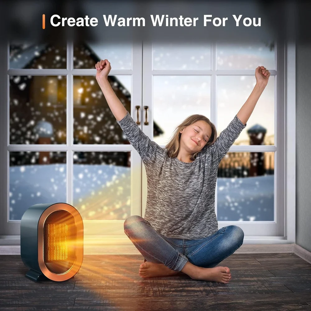 1200W Room Heater | Fast Heating, Energy Efficient & Safe for Home Use