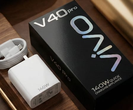 Vivo Fast Charging Mobile Charger 140W | Original Compatible Adapter with USB Cable