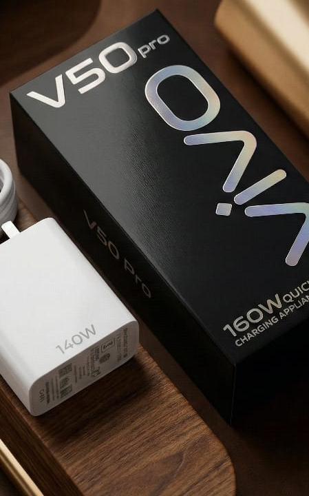 Vivo Fast Charging Mobile Charger 160W | Original Compatible Adapter with USB Cable