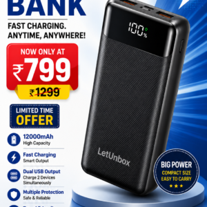 12000mAh Fast Charging Power Bank